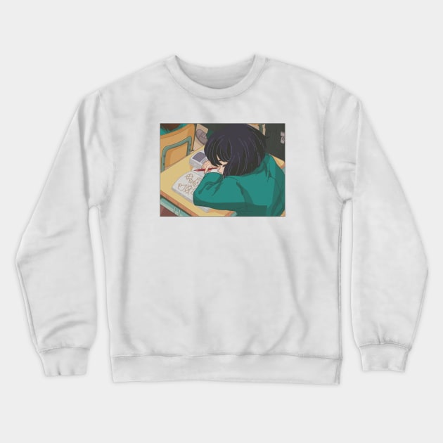 Anime girl Crewneck Sweatshirt by Galka